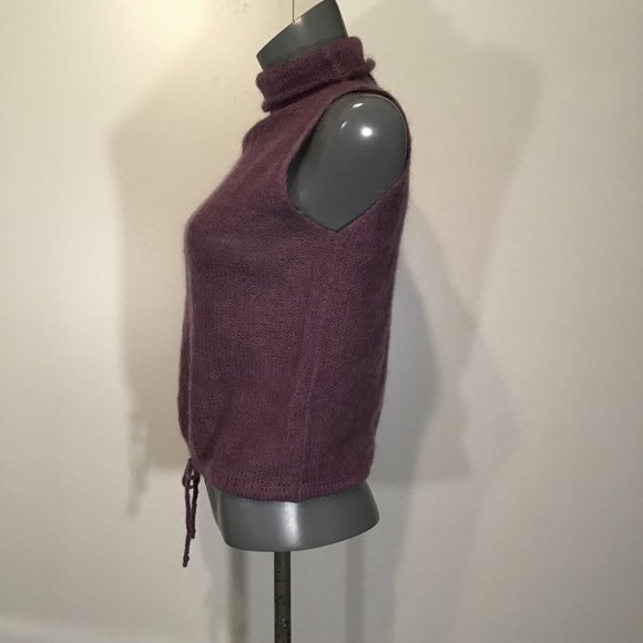TDK Sleeveless Turtleneck Knit Top Size M - Picture 6 of 13